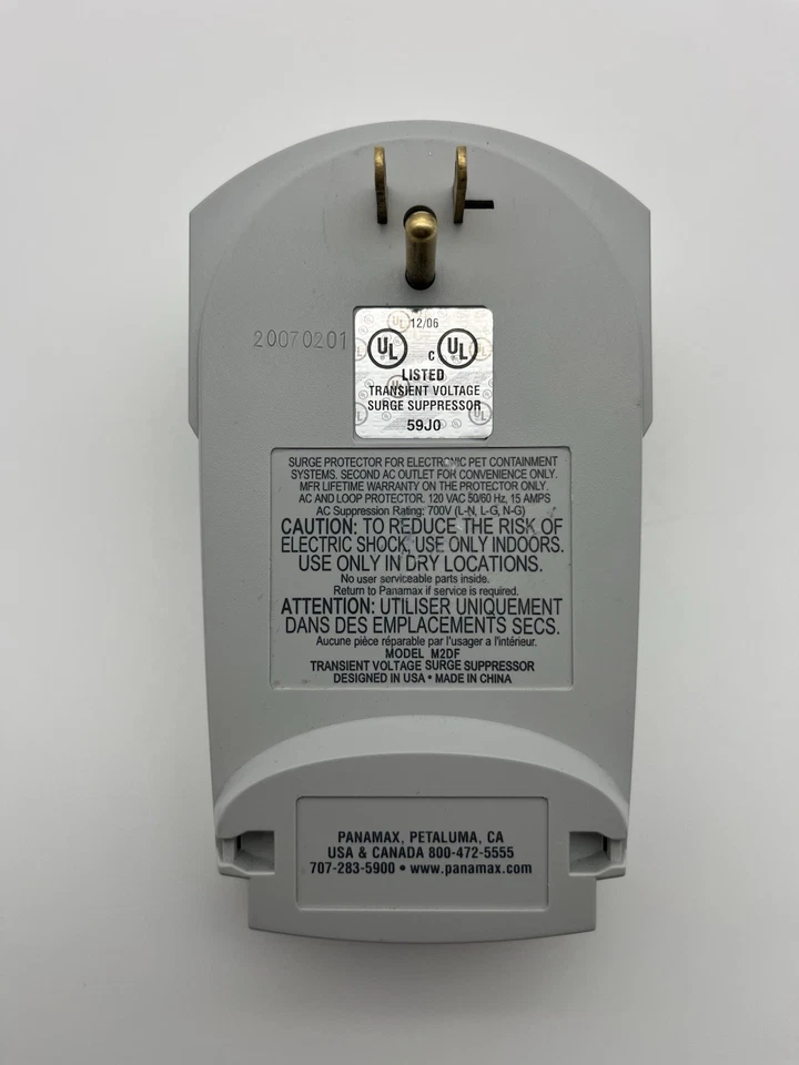 PROTECTOR CONTRA SOBRETENSIONES RELÁMPAGOS para cada cerca con cable. Reloj para perros Petstop, PANAMAX LP Foto 2 de 4