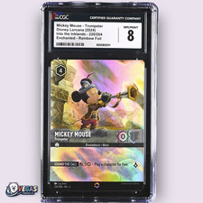 Mickey Mouse Trumpeter 220/204 Enchanted CGC 8 NM/MINT POP 3 Disney Lorcana
