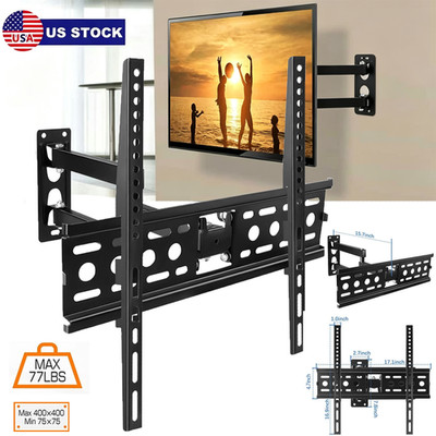 Extended Full Motion TV Wall Mount Wall-mounted To Stretch Rotating Fits 26-55in