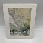 Brenda Schwartz Maritime Southeast Alaska Map Watercolor Nautical Painting Print