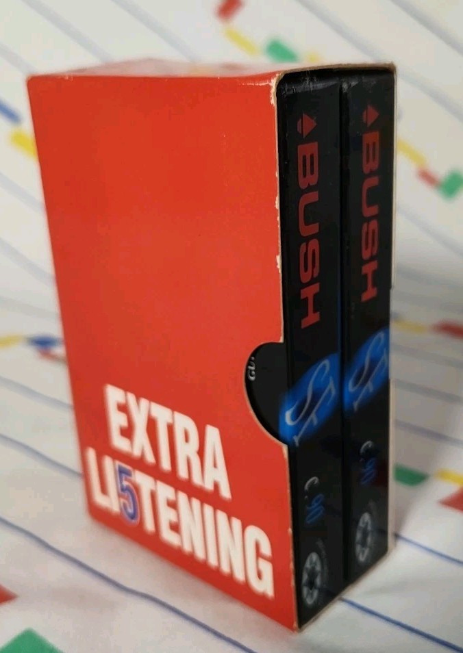 BUSH C90 SF Super Ferric Normal Bias Audio Cassette Tapes X2 Extra Listening