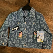 Character Boys Bluey Denim Jacket, Size 3T