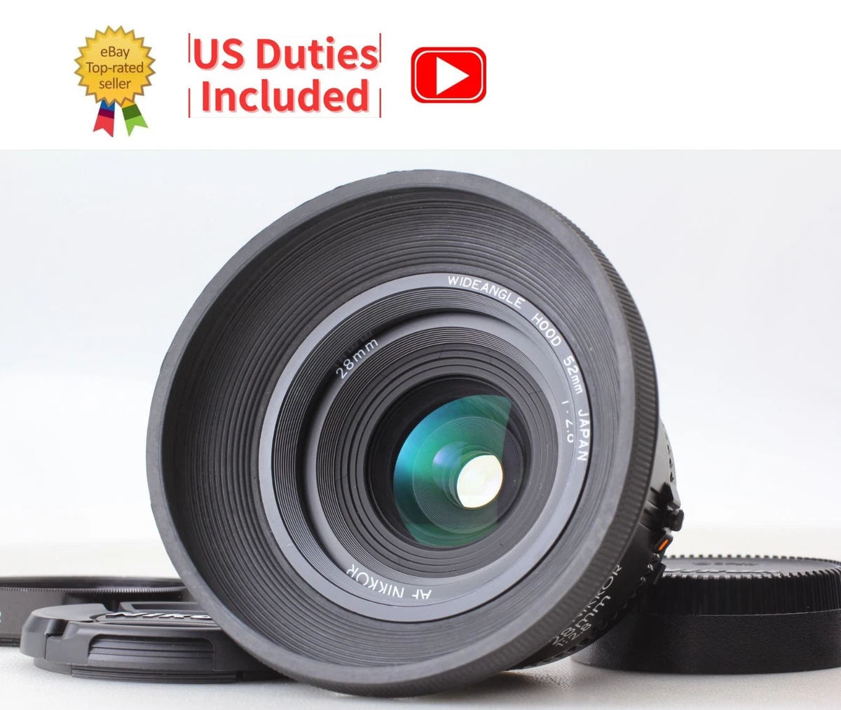 Nikon NIKKOR f/2.8 Camera Lenses 28mm Focal for sale - eBay