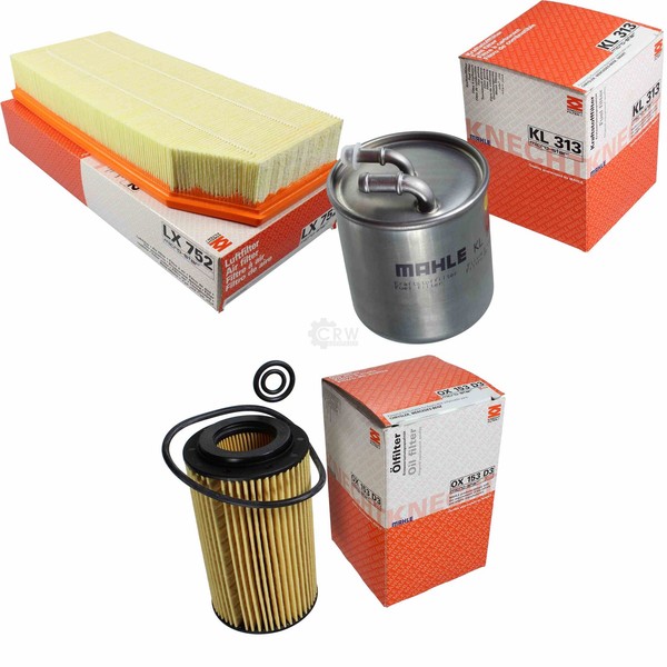 Mahle / Knecht Kraftstofffilter KL 313 Luftfilter LX 752 ÖLfilter OX 153D3-image