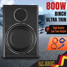 800W 8'' Auto Aktiv Subwoofer Bassbox mit Verstärker KFZ Untersitz Lautsprecher