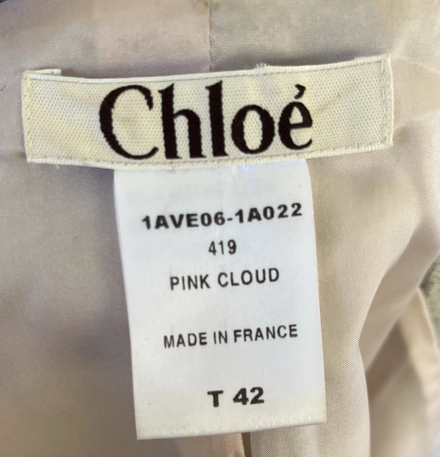 Stella McCartney — Chloe By Stella McCartney Vintage 2001 A/W Silver Floral Silk Jacket Size 42