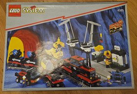 LEGO 4565 - Heavy Cargo Train 9V Railway Freight And Crane Railway - 100%