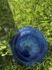 Vintage Anchor Hocking Ovenware Cobalt Blue Glass Mixing Bowl 1.5 QT #1057