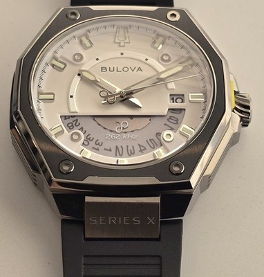 Bulova Precisionist Series X  Grey Statement  White Dial   Ref 98B457   Full Set