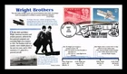 DR JIM STAMPS US COVER WRIGHT BROTHERS FIRST FLIGHT CENTENNIAL FDC COMBO