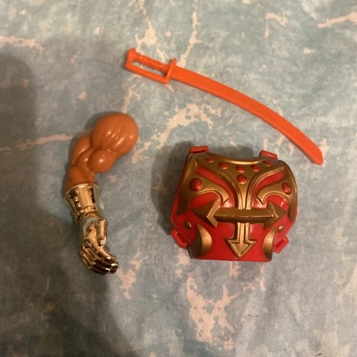 Vintage He-Man Motu Jitsu Chest Piece And Sword and arm