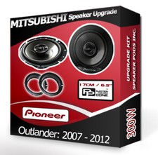 Mitsubishi Outlander Vorne Tür Lautsprecher Pioneer Auto Satz + Adapter 300W