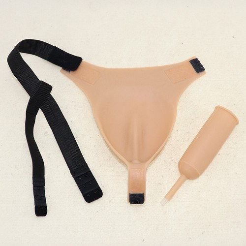 CONTROL PANTY GAFF Silicone T-string Underwear Fake Vagina Briefs Crossdresser - Picture 6 of 8