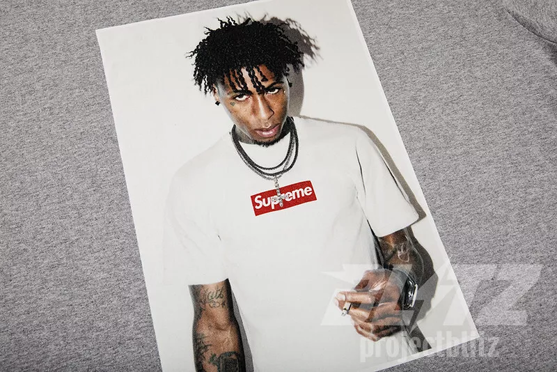 Supreme NBA Youngboy FW23 Heather Grey T-shirt - Farfetch