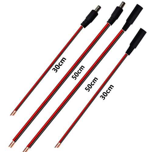 18AWG 5.5x2.1mm Male Female Power Socket Jack Plug Connector Cable Wire 30 50cm - Picture 3 of 9