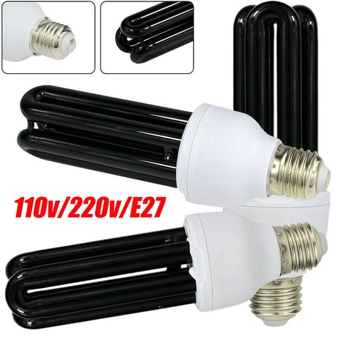 1/3*110V/220V Blacklight Low Energy UV Light Screw Ultraviolet Lamp Bulb E27/E26 - Picture 2 of 13