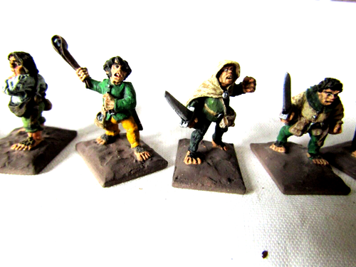 A23 MIDDLE EARTH /LOTR PAINTED HOBBITS X 10 UNKNOWN MAKER - Picture 3 of 4