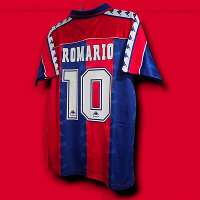 Barcelona Home 94/95 - Retro Soccer - ROMARIO # 10 - Medium (USA