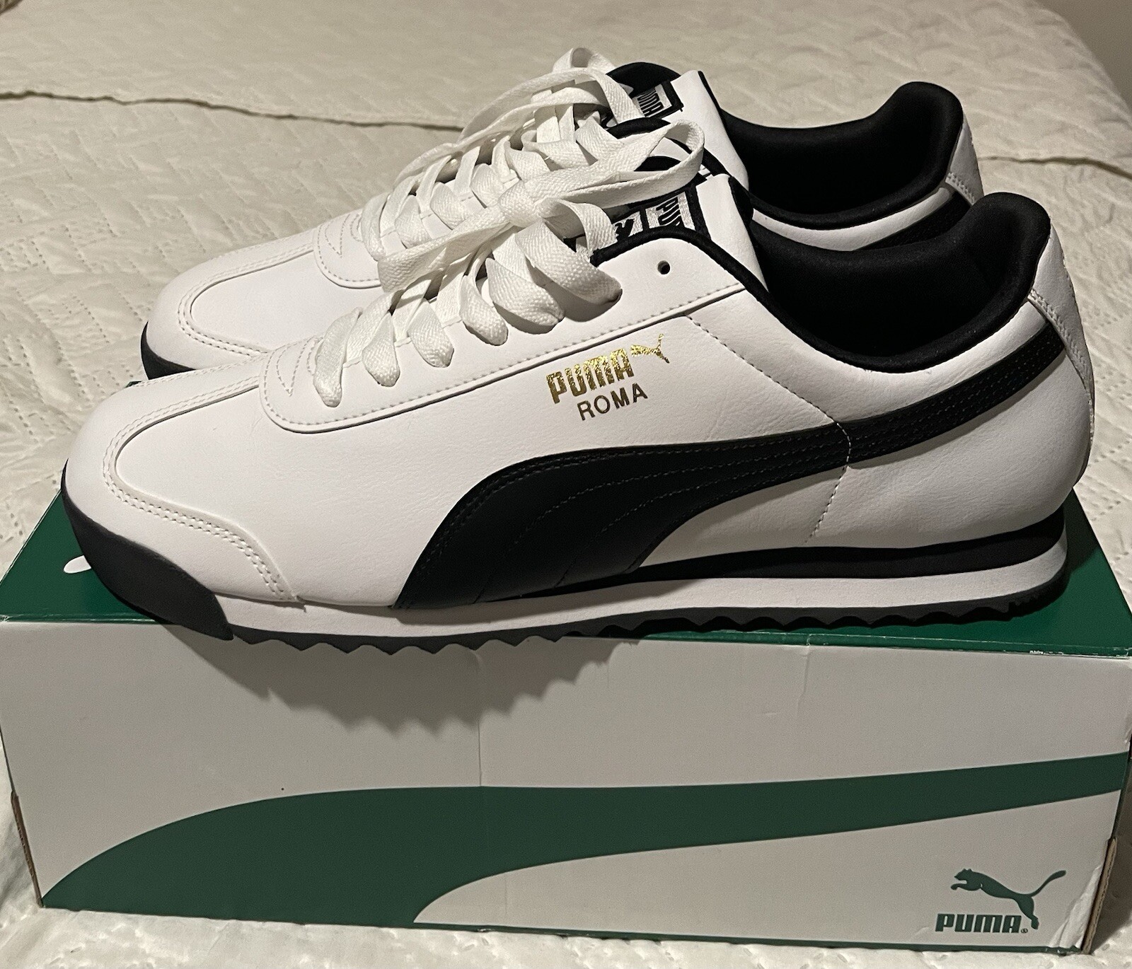 Size 13 - PUMA Roma Basic White - image 1