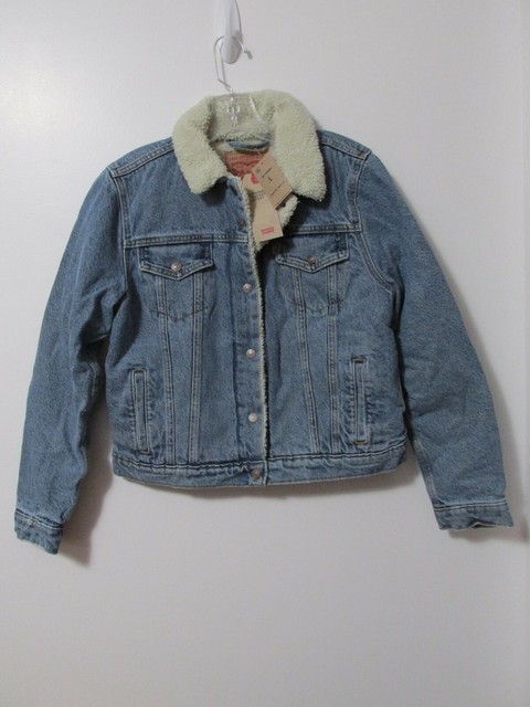 levi's women's original sherpa trucker