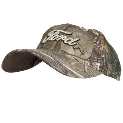 NEW Ford White Ford Logo Camo Hat 