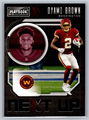 2021 Playbook Next Up Insert #NXT-DBR Dyami Brown Washington Football Team
