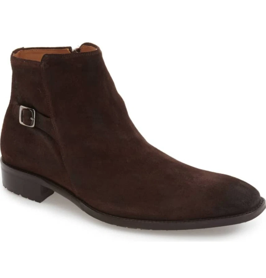 Mezlan Pitt Side Zip Dress Boots Men Size 12 Brown Leather Ankle Chelsea Shoes Mezlan Zip Boots for Men for Sale | Shop New & Used Men main image 4
