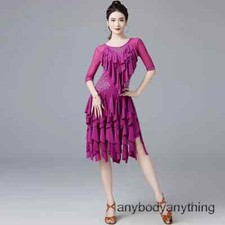 Latin Dance Dress Women New Ballroom Rhinestone Competition Performance Costumes