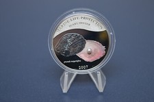 2007 Palau $5 Pinctada Marg. GREY PEARL of the Sea Marine Life Silver RARE!