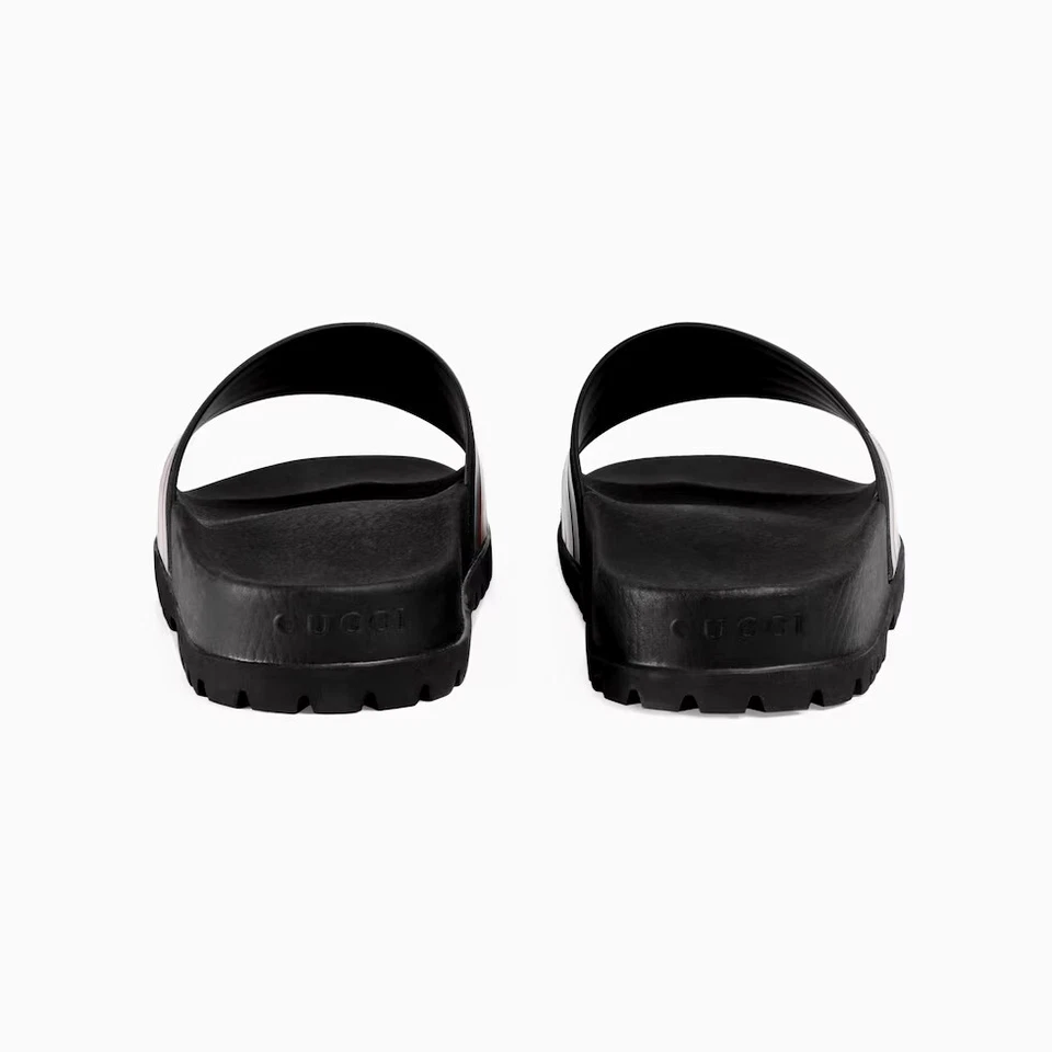09 tallas Gucci Web Hombre Goma SlideSandal - Goma Negra, Para Adolescentes y Mujeres  Foto 4 de 4