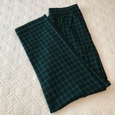 Vintage Liz Claiborne Plaid Cotton Trousers Pants Slacks High Waist Pull On Sz P