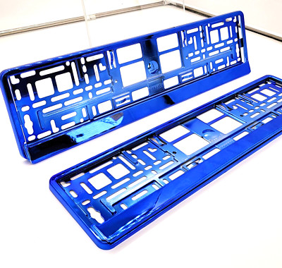 License plate holder color blue glossy license plate holder license plate holder