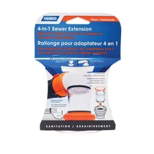Camco Clear 4 in 1 Sewer Extension for Recessed Dump Stations 3 Inch Height