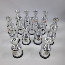 Labatts Blue Beer NHL Hockey 15 Mini Stanley Cup Lot 1999 Vintage Trophy Set