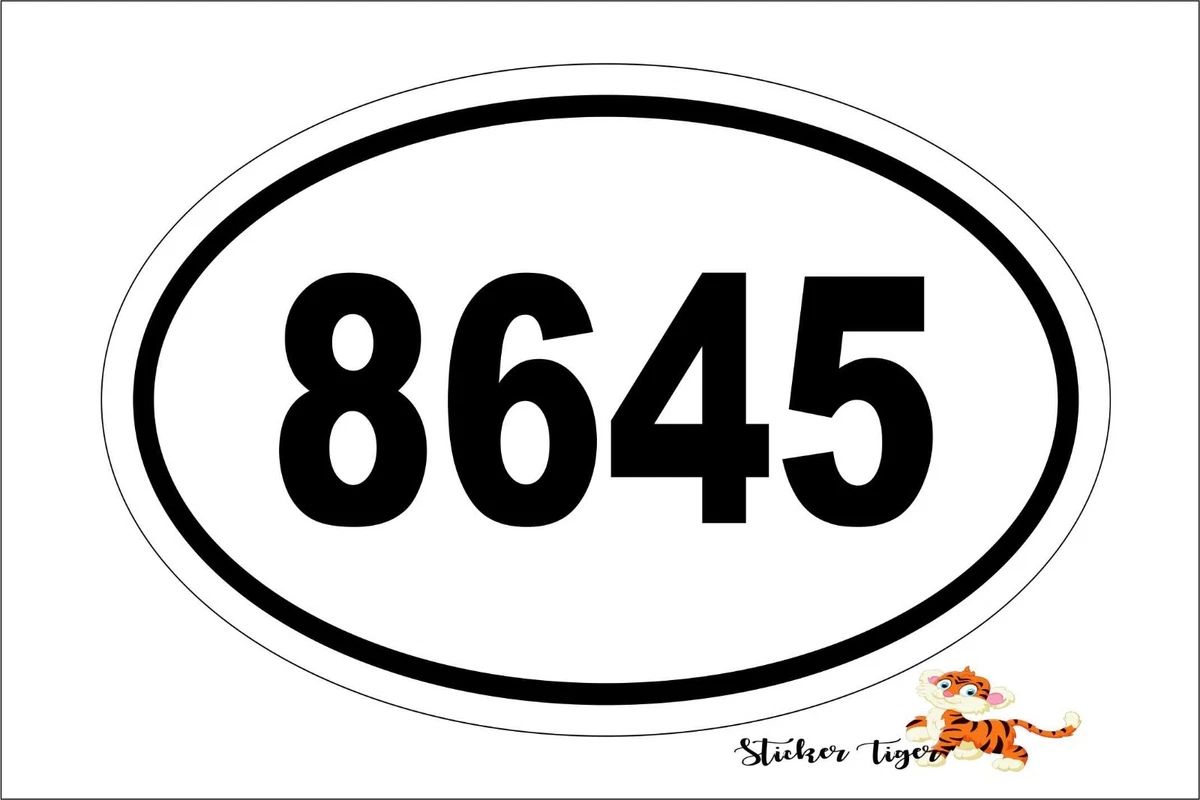 8645 bumper sale sticker