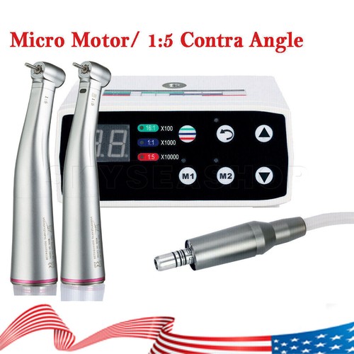 Micro motore elettrico brushless LED dentale / manipolo aumento 1:5 adatto a NSK YBB - Foto 6 di 41