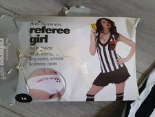 BNIB Vintage Ann Summers Referee Girl Fantasy Dress Up Outfit Size 14 Full Set