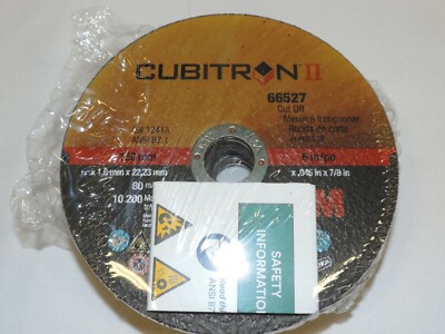 3M Cubitron II Cut-Off Wheel, T1, 10/PACK