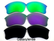 Galaxy Replacement Lenses For Oakley Flak Jacket XLJ Black Purple Green 3Pairs