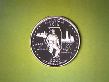 2003 S 25C Illinois Proof 50 States Quarter **FREE SHIPPING**