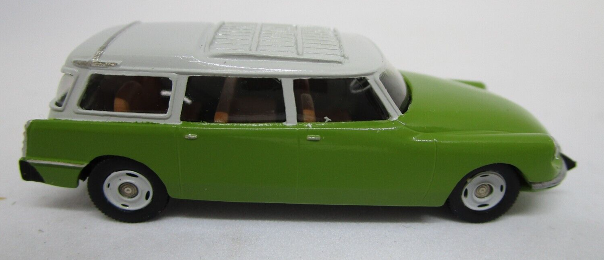 Miniature SAI RETRO 1/87 – Citroën DS Break 1963 Vert Toit Gris, échelle HO, Collection