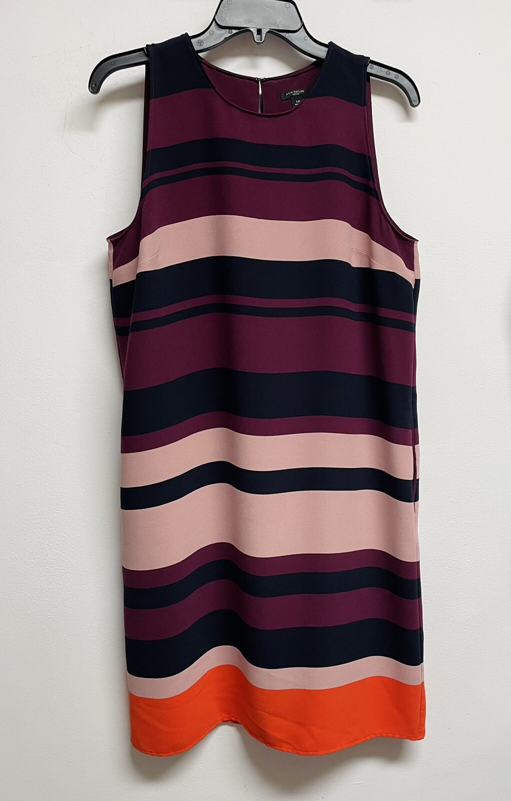 ANN TAYLOR PETITE Striped Sleeveless Career DRESS- Women’s SIZE LP