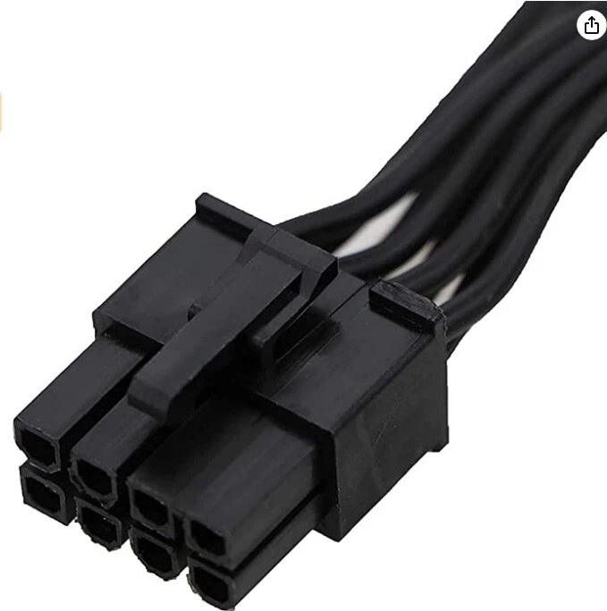 PCIe 8Pin to 2 Ports 8(6+2)Pin Modular Power Supply Cable for Corsair RM X Serie - Image 3 of 4