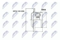 Nty NPW-VW-006 Gelenksatz, Antriebswelle FüR Audi,Ford, Seat, Skoda,Vw