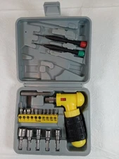 UNBRANDED TOOL KIT MANUAL RATCHET HANDLE SOCKETS SD BITS HOUSEHOLD