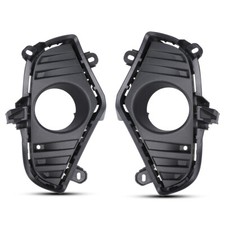 Pair Black Front Fog Light Cover Bezel Trim For 2019-2025 Toyota RAV4 Left+Right