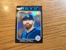 2024 Topps Heritage High Zack Littell black border chrome refractor #’d 61/75