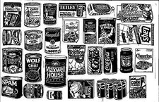 Unmounted Rubber Stamp Plate, Unmounted/Uncut Pink Rubber Stamps