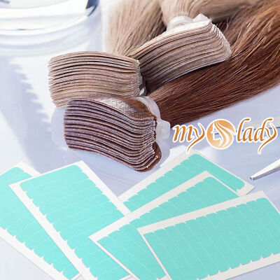 US Tape In Hair Extensions 10-100PCS Tape Adhesive Replacement Double Sided Glue