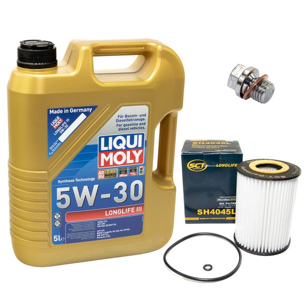 MotoröL ÖLfilter SH4045L 5W30 5 Liter + ÖLablassschraube FüR Mercedes X218 W204-image